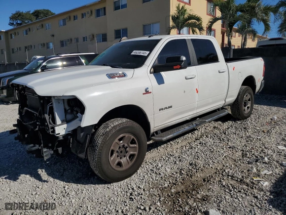 2020 Ram 2500 Big Horn with VIN 3C6UR5DL0LG132708, listed as a Copart auction lot 49206745 with 124,512 mi miles and Salvage Title. Bid and sale history available at carsss.com. Image 1.
