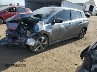 2021 Nissan LEAF SV with VIN 1N4AZ1CV6MC553401, listed as a Copart auction lot 69470534 with 26,812 mi miles and Salvage Title. Bid and sale history available at DreamBid. Image 1.