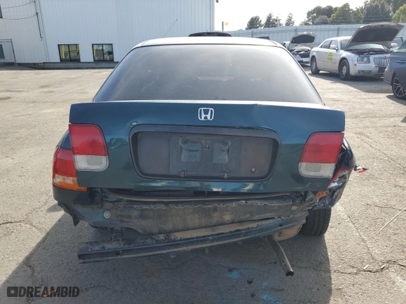 1996 Honda Civic DX with VIN 1HGEJ6628TL025702, listed as a Copart auction lot 50089245 with 164,733 mi miles and Salvage Title. Bid and sale history available at carsss.com. Image 6.