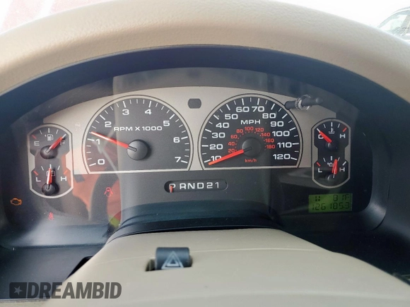 2006 Ford F-150 XLT with VIN 1FTRW12W46KC73789, listed as a Copart auction lot 60984605 with 126,185 mi miles and Salvage title. Bid and sale history available at DreamBid. Image 9.