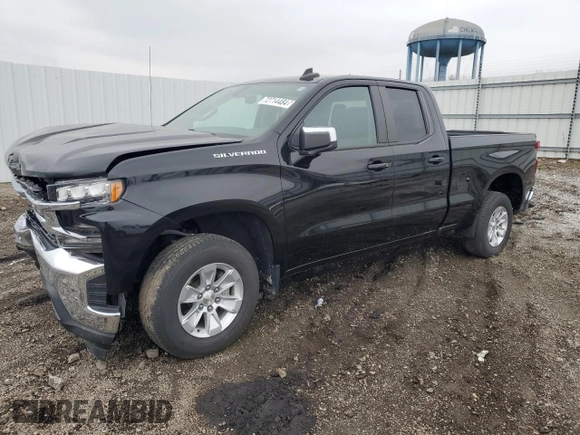 2021 Chevrolet Silverado 1500 LT with VIN 1GCRWCEKXMZ303497, listed as a Copart auction lot 72714484 with 48,682 mi miles and Salvage Title. Bid and sale history available at DreamBid. Image 1.