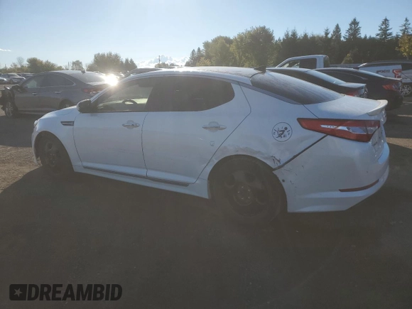 2013 Kia Optima Hybrid LX with VIN KNAGM4ADXD5043066, listed as a Copart auction lot 73050064 with 152,637 mi miles and Clean Title. Bid and sale history available at carsss.com. Image 2.