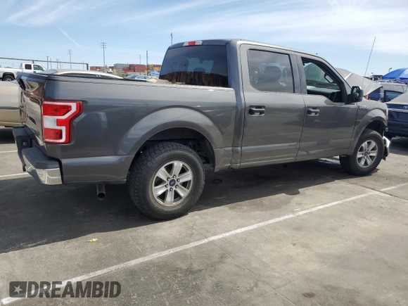 2018 Ford F-150 XL with VIN 1FTEW1CB1JKD84898, listed as a Copart auction lot 47862585 with 160,891 mi miles and Salvage Title. Bid and sale history available at carsss.com. Image 3.