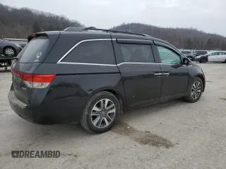 2015 Honda Odyssey Touring Elite with VIN 5FNRL5H97FB112237, listed as a Copart auction lot 44789195 with 152,165 mi miles and Salvage Title. Bid and sale history available at DreamBid. Image 3.