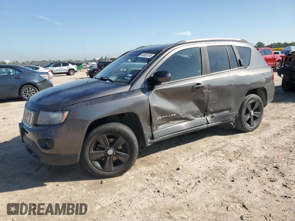 2016 Jeep Compass Latitude with VIN 1C4NJCEA8GD609149, listed as a Copart auction lot 46926795 with 111,997 mi miles and Salvage Title. Bid and sale history available at carsss.com. Image 1.