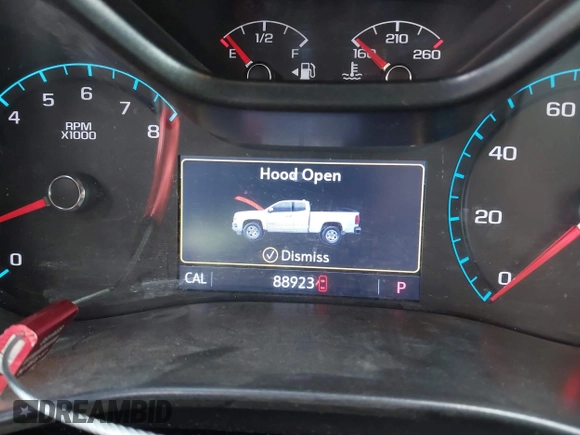 2019 Chevrolet Colorado 2WD Z71 with VIN 1GCGSDEN8K1359579, listed as a IAAI auction lot 41709264 with 88,923 mi miles. Bid and sale history available at carsss.com. Image 16.