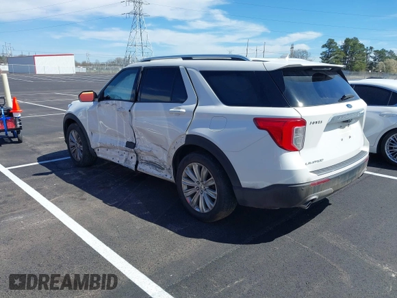 2021 Ford Explorer Limited with VIN 1FMSK7FH7MGC17885, listed as a IAAI auction lot 41812647 with 49,185 mi miles. Bid and sale history available at carsss.com. Image 3.