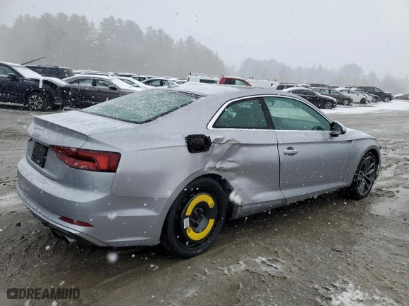 2018 Audi S5 Coupe Prestige with VIN WAUR4AF53JA077491, listed as a Copart auction lot 40217344 with 63,305 mi miles. Bid and sale history available at carsss.com. Image 3.