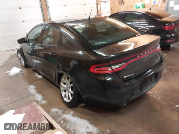 2013 Dodge Dart SXT with VIN 1C3CDFBA9DD290624, listed as a IAAI auction lot 41615782 with 123,432 mi miles. Bid and sale history available at carsss.com. Image 3.