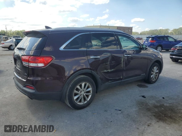 2016 Kia Sorento LX with VIN 5XYPGDA58GG001526, listed as a Copart auction lot 72775054 with 186,118 mi miles and Salvage Title. Bid and sale history available at DreamBid. Image 3.