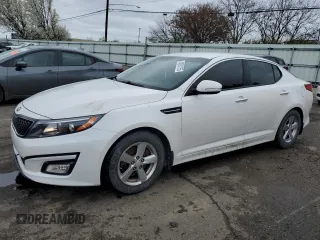 2015 Kia Optima LX с VIN KNAGM4A79F5659029, выставлен на аукционе Copart как лот 50982755 с пробегом 134 486 миль миль и Списание • Salvage title. История ставок и продаж доступна на DreamBid. Изображение 1.