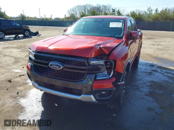 2024 Ford Ranger Lariat with VIN 1FTER4KH9RLE09180, listed as a IAAI auction lot 41913864 with 31,862 mi miles and . Bid and sale history available at DreamBid. Image 17.