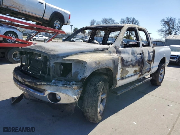 2006 Dodge Ram 1500 SLT with VIN 1D7HU18N26S612863, listed as a Copart auction lot 46827135 with 0 mi miles and Non Repairable. Bid and sale history available at carsss.com. Image 1.