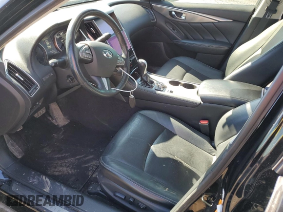2016 Infiniti Q50 2.0t Premium with VIN JN1CV7AR1GM252477, listed as a Copart auction lot 50383735 with 162,622 mi miles and Salvage Title. Bid and sale history available at carsss.com. Image 7.