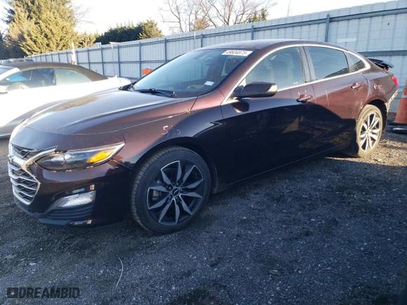 2020 Chevrolet Malibu RS with VIN 1G1ZG5ST7LF119570, listed as a Copart auction lot 49604875 with 27,819 mi miles and Salvage Title. Bid and sale history available at carsss.com. Image 1.