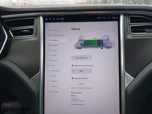 2017 Tesla Model S 100D with VIN 5YJSA1E22HF201241, listed as a IAAI auction lot 41811880 with 72,094 mi miles. Bid and sale history available at carsss.com. Image 18.