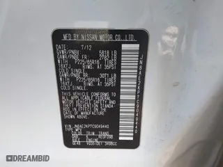 2012 Nissan Quest SL with VIN JN8AE2KP7C9049440, listed as a IAAI auction lot 41387304 with 72,797 mi miles. Bid and sale history available at carsss.com. Image 9.