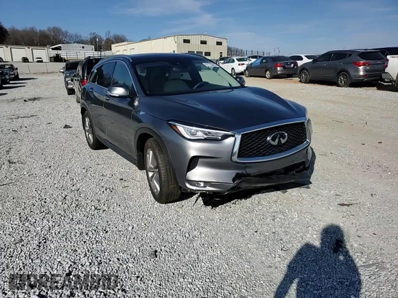 2021 Infiniti QX50 Luxe with VIN 3PCAJ5BA1MF126377, listed as a Copart auction lot 47115455 with 12,497 mi miles and Salvage title. Bid and sale history available at DreamBid. Image 11.