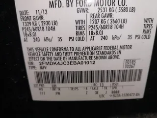 2014 Ford Edge SEL with VIN 2FMDK4JC3EBA01012, listed as a IAAI auction lot 41775303 with 161,249 mi miles. Bid and sale history available at carsss.com. Image 9.