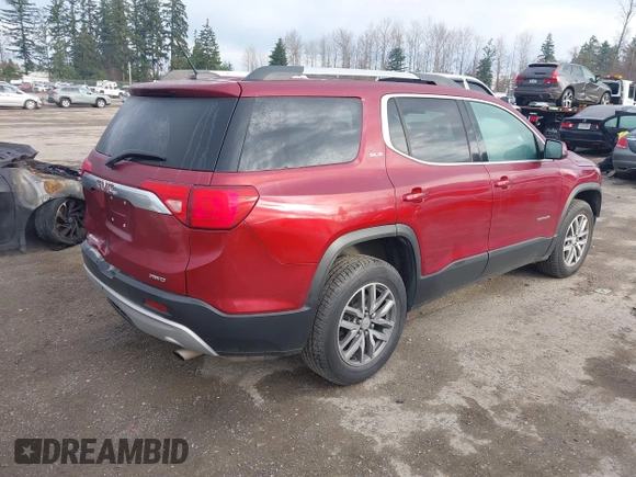 2017 GMC Acadia SLE with VIN 1GKKNSLA9HZ294472, listed as a IAAI auction lot 41080125 with 124,432 mi miles. Bid and sale history available at carsss.com. Image 4.