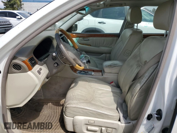 2001 Lexus LS 430 z VIN JTHBN30F210029340, wystawiony jako Copart lot #54626625 z przebiegiem 265 641 mil mil oraz Czysty tytuł • Clean title. Historia ofert i sprzedaży dostępna na DreamBid. Obrazek 7.