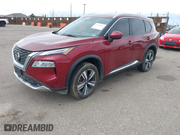 2021 Nissan Rogue Platinum with VIN JN8AT3DDXMW310514, listed as a IAAI auction lot 41836812 with 73,125 mi miles and . Bid and sale history available at DreamBid. Image 2.