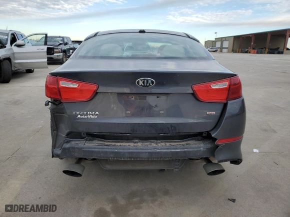 2015 Kia Optima LX with VIN 5XXGM4A75FG472112, listed as a Copart auction lot 41607535 with 152,139 mi miles and Salvage Title. Bid and sale history available at carsss.com. Image 6.