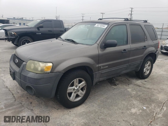2006 Ford Escape Hybrid with VIN 1FMYU96H26KD04870, listed as a Copart auction lot 76270264 with 199,842 mi miles and Salvage Title. Bid and sale history available at carsss.com. Image 1.