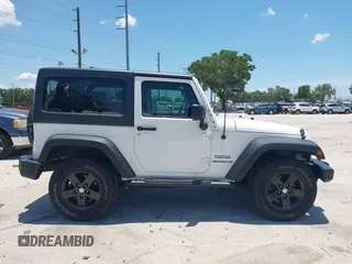 2013 Jeep Wrangler Sport with VIN 1C4AJWAG0DL542624, listed as a IAAI auction lot 42590160 with 54,850 mi miles and . Bid and sale history available at DreamBid. Image 13.