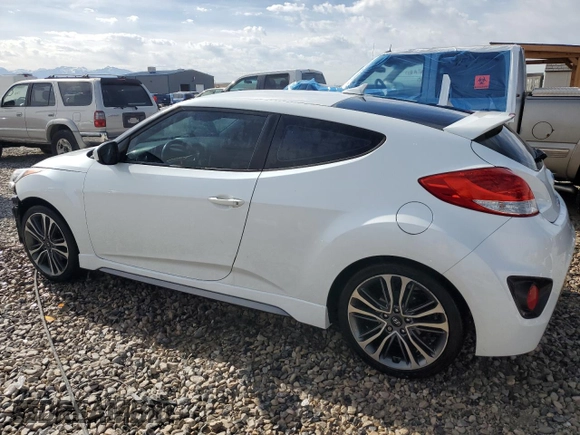 2016 Hyundai Veloster Turbo z VIN KMHTC6AE6GU302201, wystawiony jako Copart lot #54613235 z przebiegiem 105 796 mil mil oraz Szkoda całkowita • Salvage title. Historia ofert i sprzedaży dostępna na DreamBid. Obrazek 2.