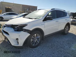 2016 Toyota RAV4 Hybrid XLE with VIN JTMRJREV9GD032445, listed as a Copart auction lot 44382034 with 53,011 mi miles and Salvage Title. Bid and sale history available at carsss.com. Image 1.