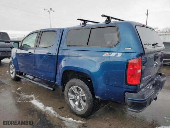 2019 Chevrolet Colorado 4WD Z71 with VIN 1GCGTDEN3K1127677, listed as a Copart auction lot 82692304 with 54,866 mi miles and Salvage Title. Bid and sale history available at carsss.com. Image 2.