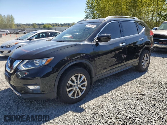2017 Nissan Rogue SL with VIN 5N1AT2MV0HC733183, listed as a Copart auction lot 53629635 with 125,275 mi miles and Salvage Title. Bid and sale history available at carsss.com. Image 1.
