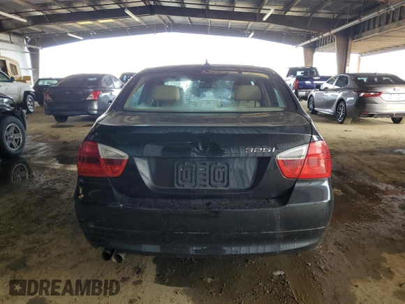 2006 BMW 3 Series 325i with VIN WBAVB13566KX62207, listed as a Copart auction lot 45338735 with 90,070 mi miles and Clean Title. Bid and sale history available at carsss.com. Image 6.