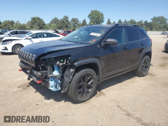 2016 Jeep Cherokee Trailhawk with VIN 1C4PJMBS5GW179046, listed as a Copart auction lot 61677425 with 88,694 mi miles and Salvage title. Bid and sale history available at DreamBid. Image 1.