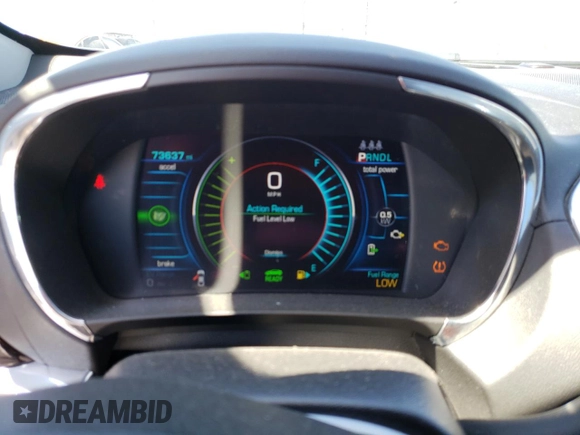 2016 Chevrolet Volt Premier with VIN 1G1RD6S51GU137810, listed as a Copart auction lot 47296403 with 73,637 mi miles. Bid and sale history available at carsss.com. Image 9.