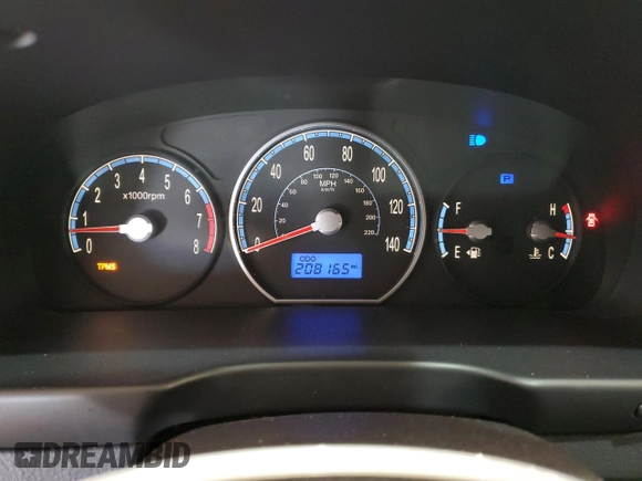 2009 Hyundai Santa Fe GLS z VIN 5NMSG13D09H267208, wystawiony jako Copart lot #53156405 z przebiegiem 208 165 mil mil oraz Czysty tytuł • Clean title. Historia ofert i sprzedaży dostępna na DreamBid. Obrazek 9.