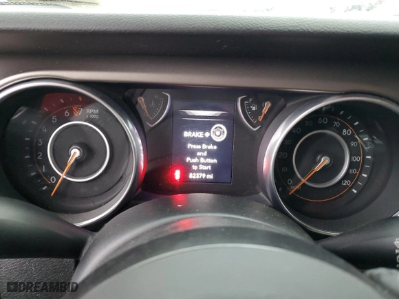 2018 Jeep Wrangler Unlimited Sport S with VIN 1C4HJXDG0JW292148, listed as a Copart auction lot 46606455 with 82,379 mi miles and Salvage Title. Bid and sale history available at carsss.com. Image 9.