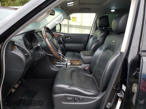 2011 Infiniti QX56 7-passenger with VIN JN8AZ2NE9B9006375, listed as a Copart auction lot 72799494 with 185,281 mi miles and Salvage Title. Bid and sale history available at carsss.com. Image 7.