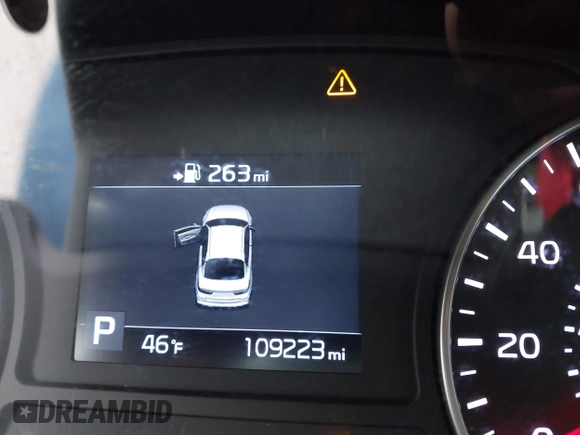 2019 Kia Optima LX with VIN 5XXGT4L35KG339342, listed as a IAAI auction lot 40863899 with 109,223 mi miles. Bid and sale history available at carsss.com. Image 16.