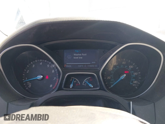 2013 Ford Focus SE with VIN 1FADP3F27DL156733, listed as a IAAI auction lot 41998196 with 116,692 mi miles. Bid and sale history available at carsss.com. Image 7.
