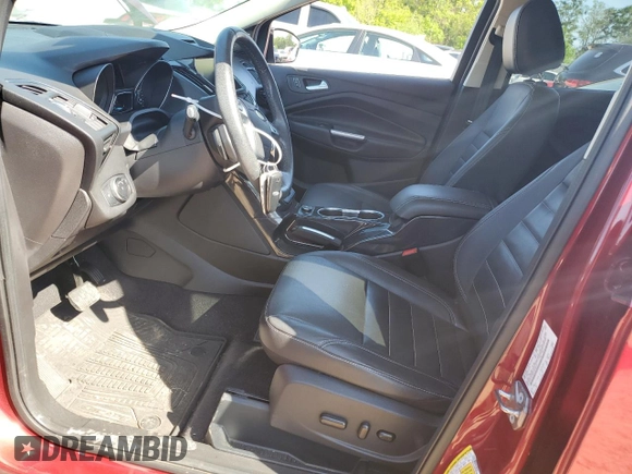 2015 Ford Escape Titanium with VIN 1FMCU0J99FUB10833, listed as a Copart auction lot 52291855 with 119,666 mi miles and Salvage Title. Bid and sale history available at DreamBid. Image 7.
