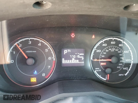 2019 Subaru Impreza with VIN 4S3GKAA61K3623243, listed as a Copart auction lot 62329595 with 77,019 mi miles and Salvage title. Bid and sale history available at DreamBid. Image 9.