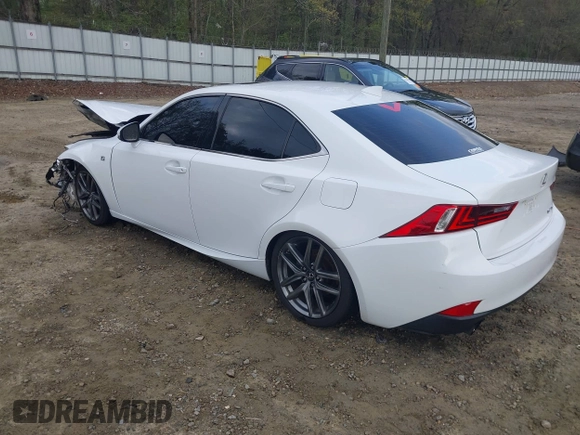 2014 Lexus IS 250 with VIN JTHBF1D25E5036638, listed as a IAAI auction lot 41939276 with 198,985 mi miles. Bid and sale history available at carsss.com. Image 3.