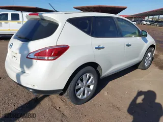 2013 Nissan Murano SV with VIN JN8AZ1MU4DW207026, listed as a IAAI auction lot 41849859 with 153,366 mi miles. Bid and sale history available at carsss.com. Image 4.