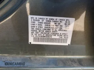 2006 Honda Ridgeline RTL with VIN 2HJYK16566H525070, listed as a Copart auction lot 49358735 with 356,364 mi miles and Salvage Title. Bid and sale history available at DreamBid. Image 12.