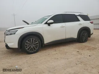 2022 Nissan Pathfinder SL with VIN 5N1DR3CBXNC246321, listed as a Copart auction lot 43754755 with 35,889 mi miles and Salvage Title. Bid and sale history available at carsss.com. Image 1.