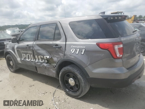 2017 Ford Police Interceptor Utility с VIN 1FM5K8AR0HGC26145, выставлен на аукционе Copart как лот 61004535 с пробегом 70 180 миль миль и Списание • Salvage title. История ставок и продаж доступна на DreamBid. Изображение 2.