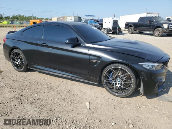 2018 BMW M4 with VIN WBS4Y9C5XJAA92487, listed as a Copart auction lot 68192164 with Not Provided miles and Salvage Title. Bid and sale history available at carsss.com. Image 4.