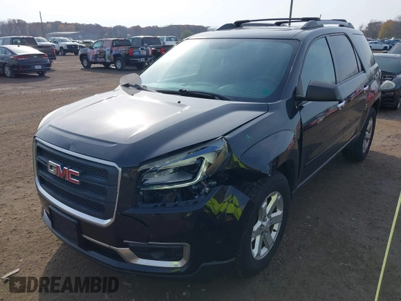2014 GMC Acadia SLE with VIN 1GKKVPKD9EJ359811, listed as a IAAI auction lot 40729300 with 175,688 mi miles and . Bid and sale history available at carsss.com. Image 6.